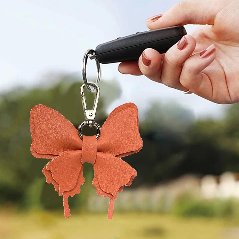 1PC Leather Original Butterfly Charm Creative Cartoon Pendant Bag Butterfly Leather Pendant New Personalised Multi-Coloured