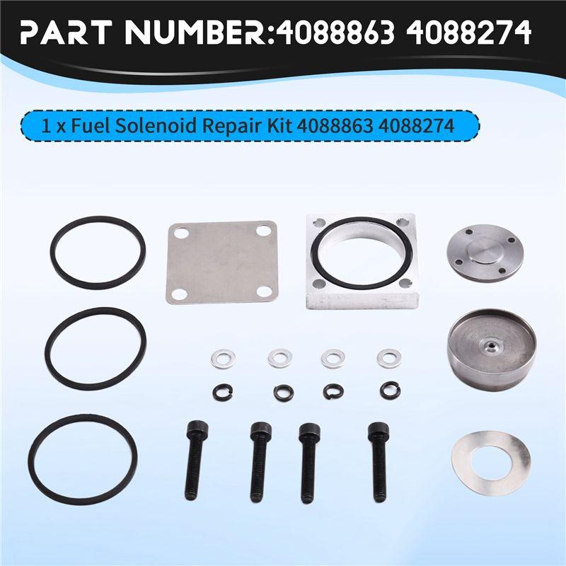 Fuel Solenoid Repair Kit Includes 4088863 4088274 Gasket Ring Bolt For Engine Fuel System Spare Parts