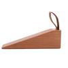 Wood 1Pcs Kitchen Home Leather Rope For Store Dorm Nail-free Wall Protector Door Stopper Non-Slip Stoper Triangular Wedges
