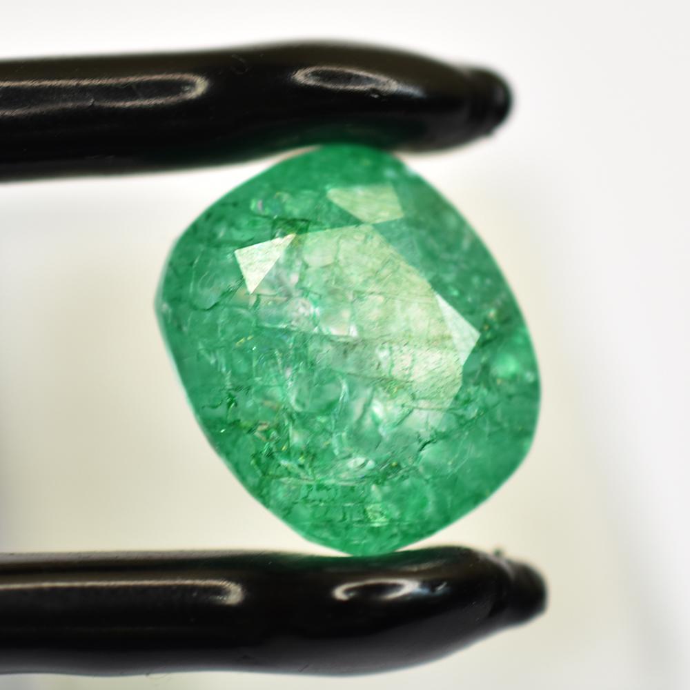 STUNNING Natural EMERALD Green Cushion Cut 18.45 Ct Certified Loose Gemstone