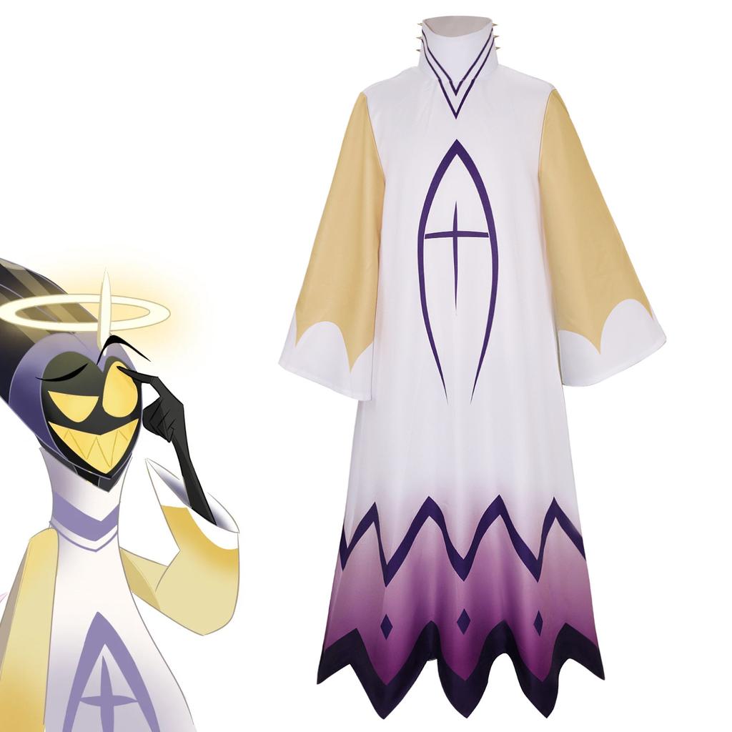 Hasbin Adam Cosplay Anime El Man First Angel Halo Clothes Mask Cosplay Costume Suit Cosplay Halloween Party Adult Men Costume