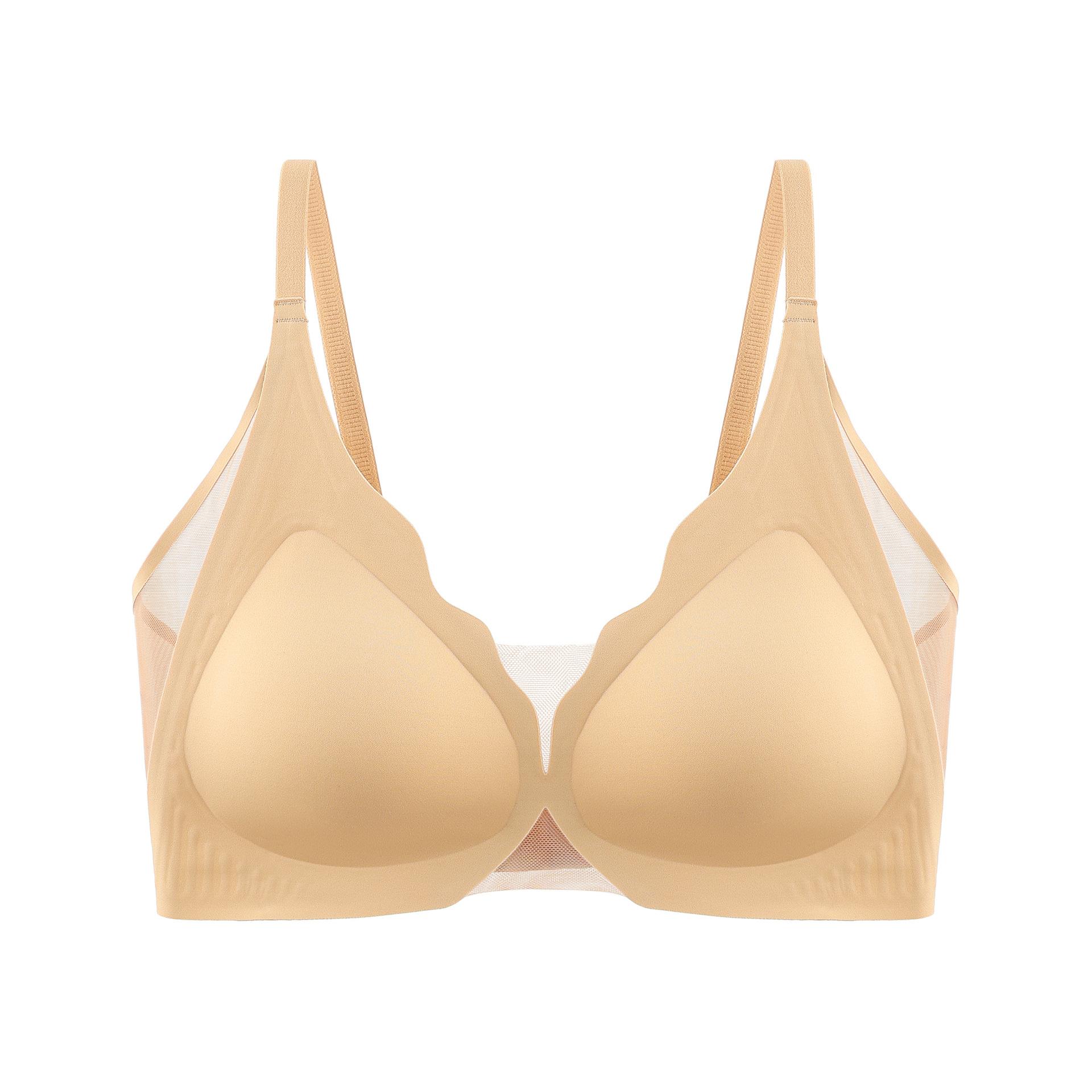 

Невидимый бюстгальтер женский дышащий собирающий бюстгальтер невидимая сетка красивое нижнее белье с открытой спиной полуфиксированная чашка бюстгальтер пуш-ап XL хаки