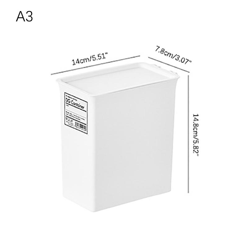 White Laundry Room Storage Box Scent Booster Laundry Beads Powder Container Clothes Clips Case With Dustproof Lid Organizer Box