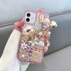 Glitter Rhinestone Phone Case For VIVO Y400 Pro Y300 Y200E Y200 Y300 Y300T Y04 Y03 T4 T3X T4X 4G 5G Bling Crystal Design with Pumpkin Cover Girls Gift