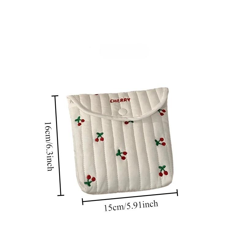 Mini Kawaii Square Sanitary Napkin Bag Portable Ladies Sanitary Napkin Storage Bag Small Object Storage Bag