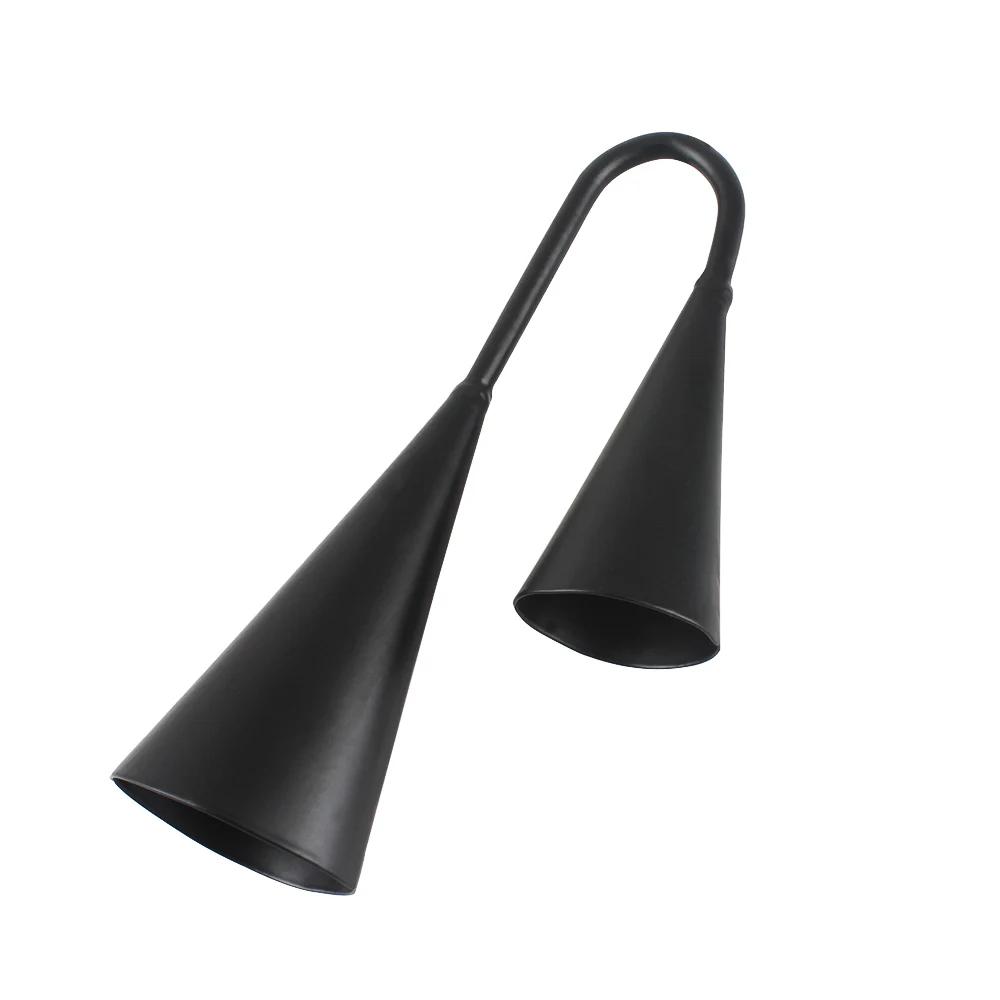 IRIN Two Tone Cowbell Metal Double Bell Binaural Cowbell Percussion Instrument Accessories with Drum Stick Children's Gifts