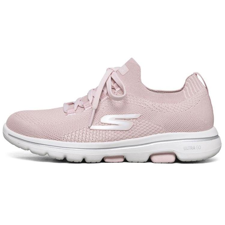 (WMNS) Skechers Go Walk 5 Sports Shoes Pink/White Women s 124010-PNK EU 35