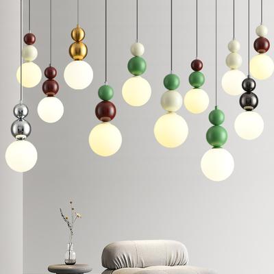 Modern Minimalist Restaurant Pendant Light Bar Study Nordic Style Creative Macaron Minimalist Bedroom Bedside LED Pendant Light