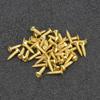 50pcs 12*2.5mm Electric Bass Guitar Pickguard Screws BackPlate Rod Cover Mounting Screws(Gold