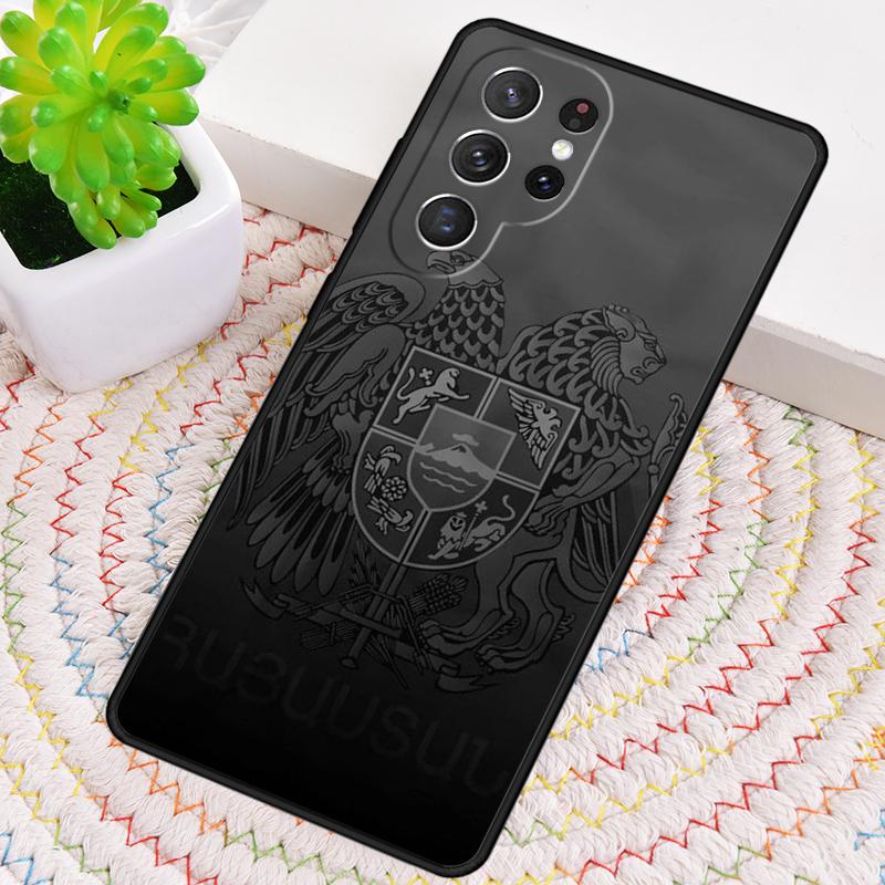

Armenia Coat Of Arms Flag Phone Case for Samsung Galaxy note 10 pro S26 Ultra S23 S24 FE S25 S21 S22 PLUS shockproof Cove Galaxy S21+ 5G