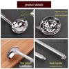 Bingyao Stainless Steel Long Handle Soup Ladle with Hook
