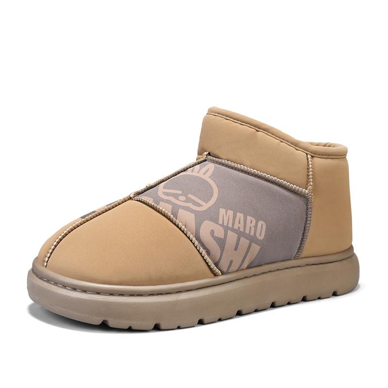 

Модные зимние мужские ботинки для снега, водонепроницаемые нескользящие ботинки для мужчин, повседневная теплая плюшевая обувь больших размеров для пар, обувь для мужчин 44