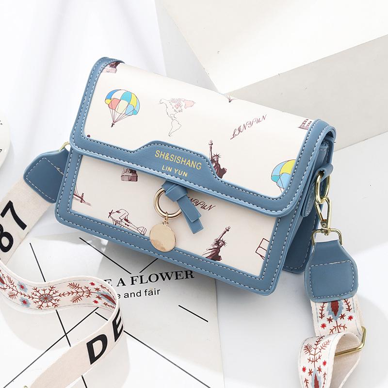 2025 New Small Bag Cute Fairy Small Square Bag Ins Shoulder Messenger Bag Female Texture