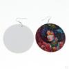 1 Pair Ethnic Black Women Earring Dangle Lady Head Shaped Earrings for Party Stage Masquerade