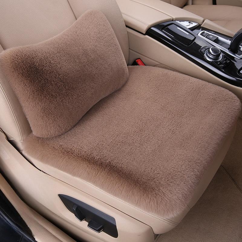 1 Stück Winter Autositzkissen, Kaninchenplüsch Warmes Sitzkissen