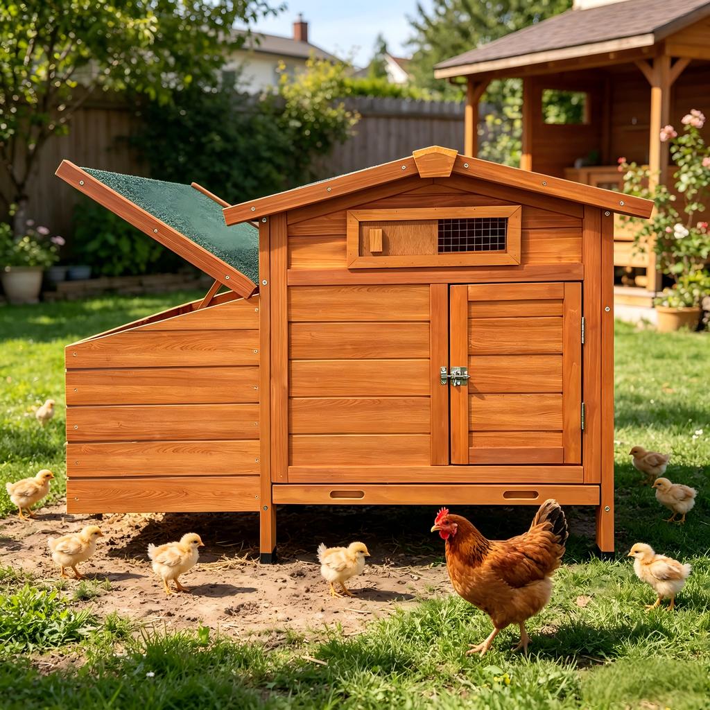 Coops with Stakes That Protect You from Predators and Are Therefore Easy to Clean