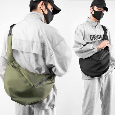 Men's Trendy Cross-Border Large Capacity Messenger Bag - Dumpling Shoulder Bag for Casual Travel