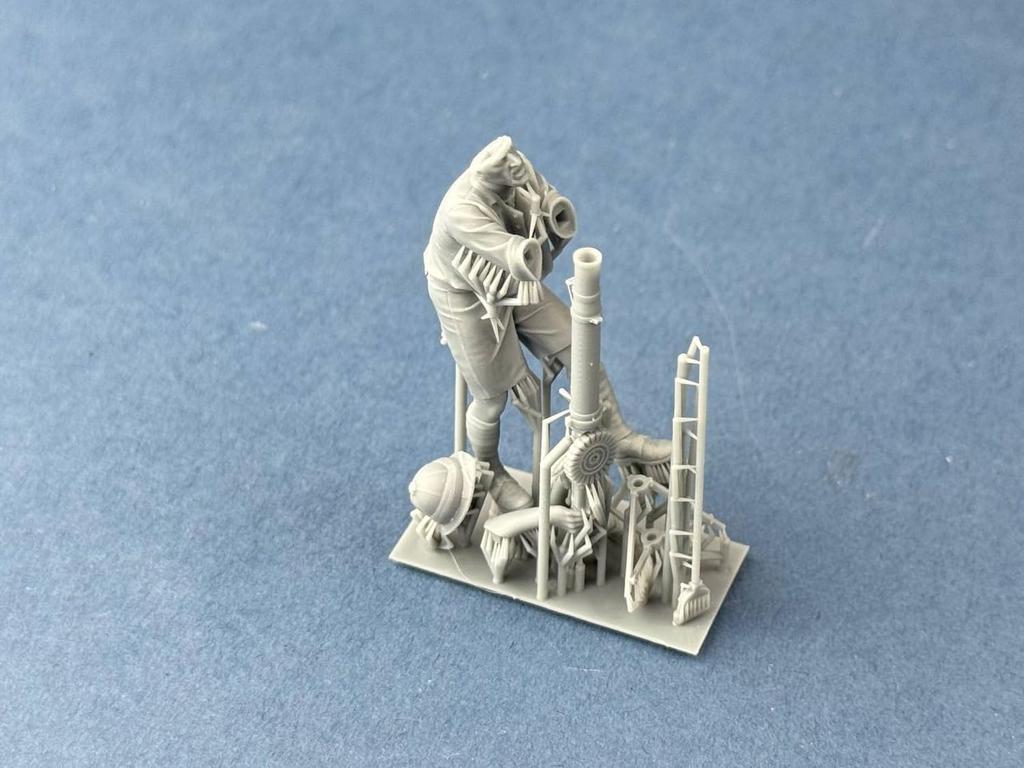 Copperstate Models 1/35 Scale RAF Armored Truck Crew with Lewis Machine Gun Resin Kit COPF35073 (Person)