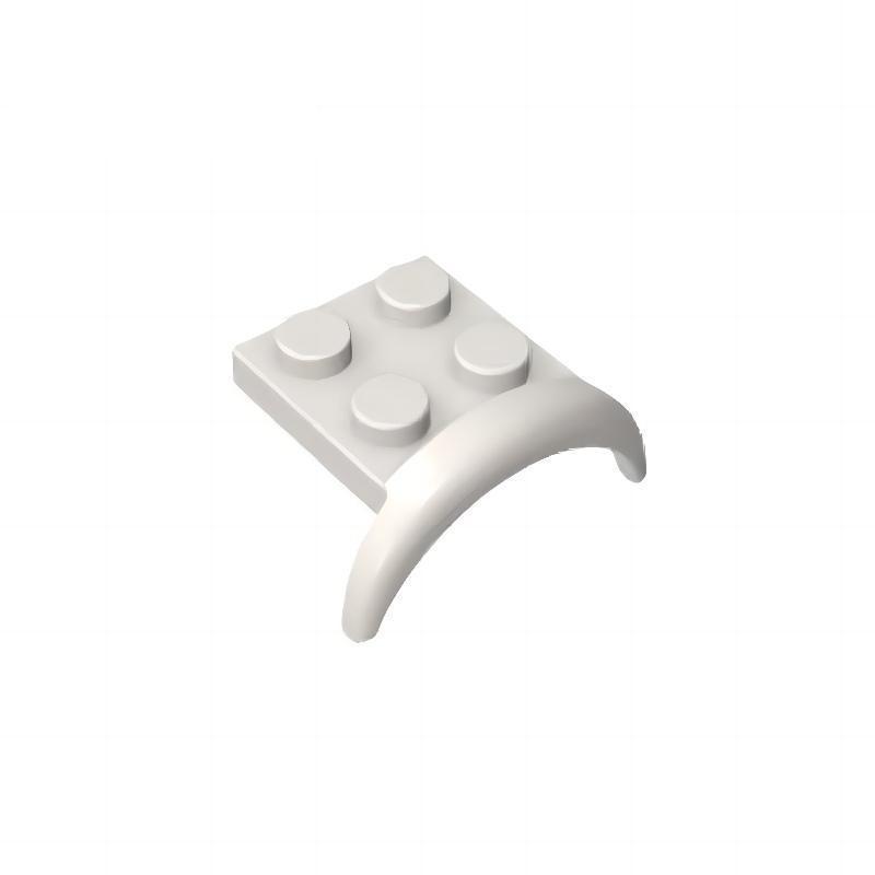50g MOC Eyebrow Wheel 3x3x1 Fender Bricks - Small Particle Interlocking Building Blocks, Compatible. Standard
