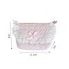 Cute Soft Polyester Lining Women's Crossbody Bag Sweet Style Fresh Pattern Lace Bag Internal Compartment Heart Bag Outdoor Use