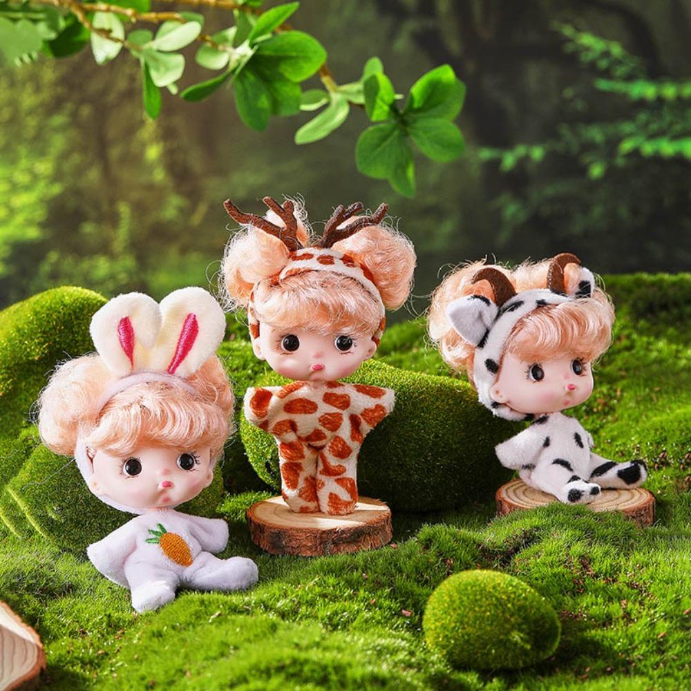 Tier Muster Kleidung Mini Puppe Niedliche Puppe Prinzessin Neu Geburtstag Spielzeug Geburtstagsgeschenk