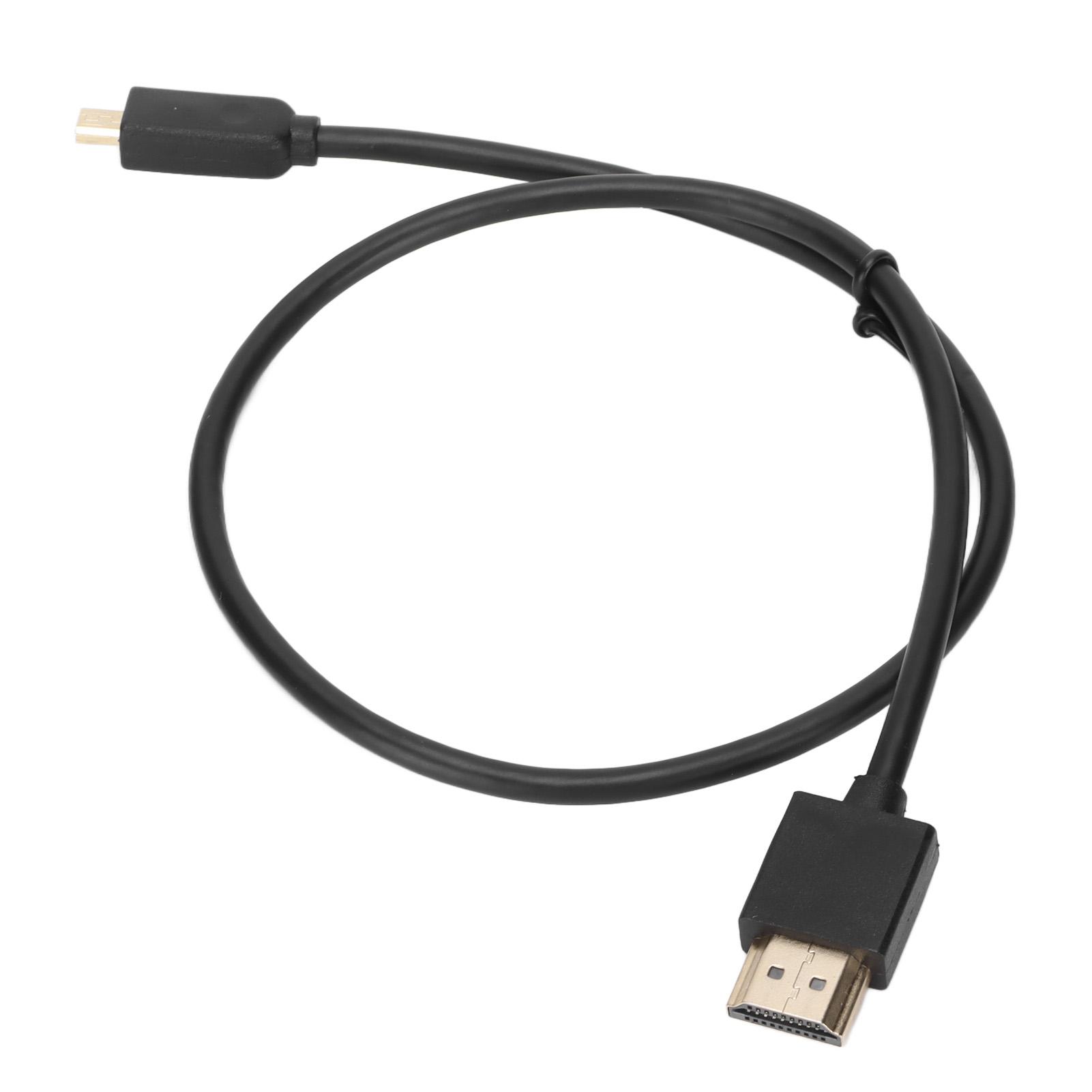 

HDTV to Micro HD Multimedia Interface Adapter Cable Portable HD Devices Connection Adapter Cable 0.5 Meter