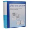 Clear A4 D-Ring Four-Hole Binder - Transparent Cover for Loose-Leaf Pages.