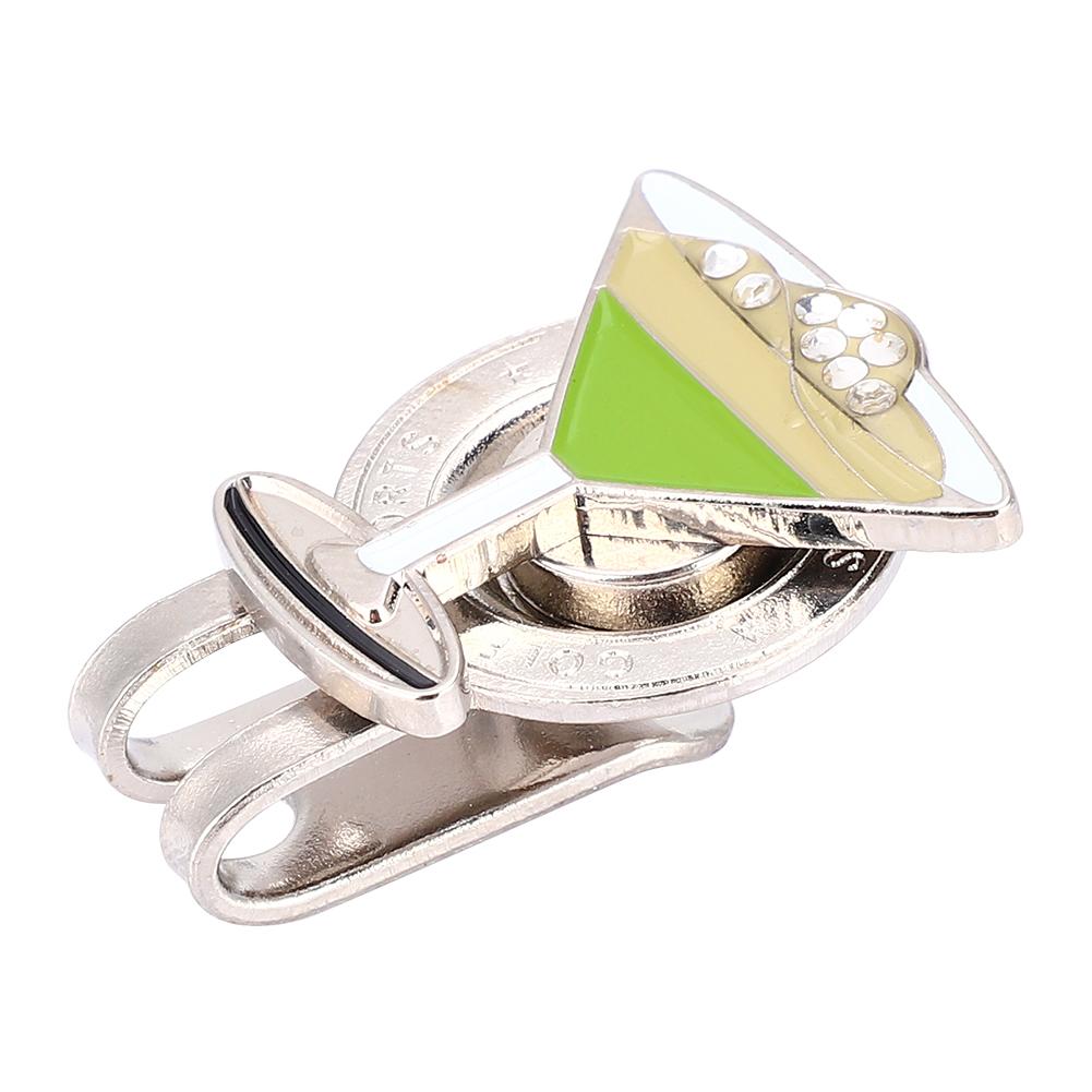 Durable Metal Golf Mini Magnetic Ball Marker Golfer Hat Visor Clip Accessory (2#)