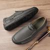 Herren Echte Leder Freizeitschuhe Atmungsaktive Mokassins Herren Business Flats Schuhe Fahrschuhe Herren Mokassin