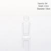 Thick Transparent Square Glass Spray Bottle for Travel and Aromatherapy Samples