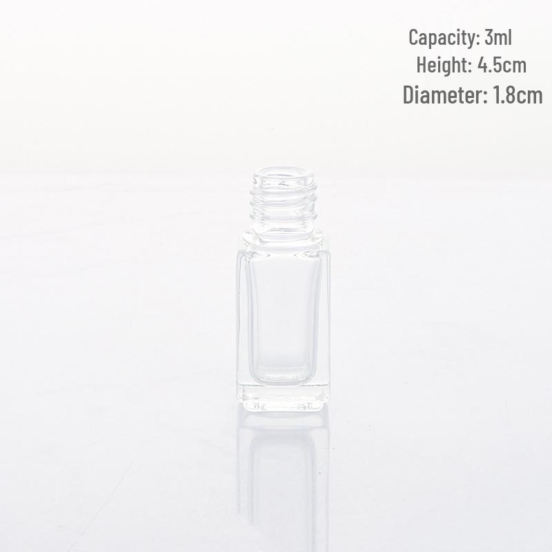 Thick Transparent Square Glass Spray Bottle for Travel and Aromatherapy Samples