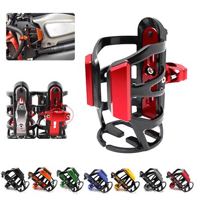 Suporte para garrafa de água para guidão de motocicleta, suporte de liga de alumínio para bebidas, suporte para copos, suporte para scooter, motocicleta, MTB
