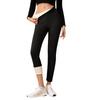 Ladies' Lamb Wool Thickened High Waisted Slimming Pencil Pants With Bottom And Warm Pants