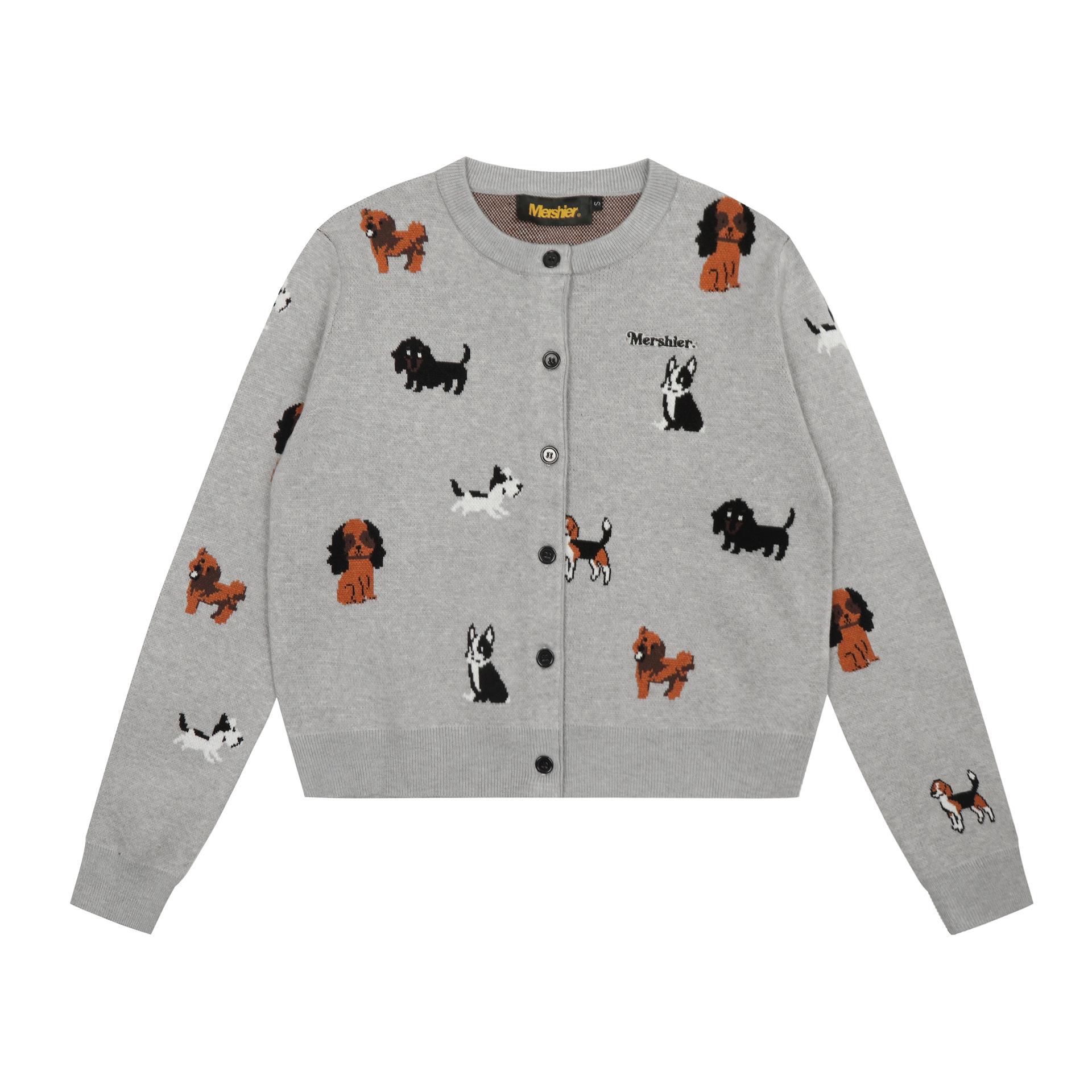 

Trendy Brand 2025 Autumn/Winter American Retro Petite Cartoon Cardigan Sweater Jacket M