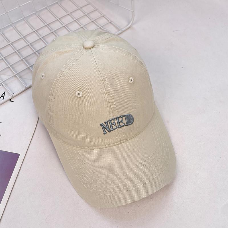 Need Letter Embroidery Baseball Cap With Adjustable Fit For Sun Protection And Casual Wear