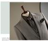 Plus Size Men's Striped Business Casual Wedding & Formal Suit Set