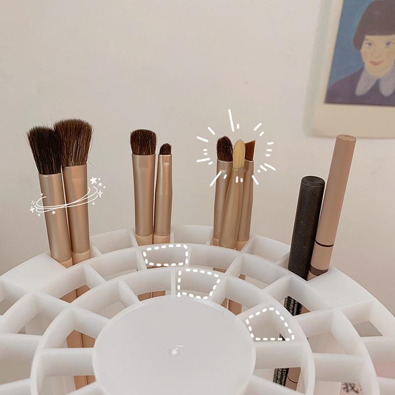 Lattices Make-up Brushes Holder Makeup Tools Storage Box Cosmetic Storage Shelf Eyebrow Pencil Eyeliner Pencil Table Organizer