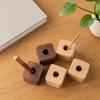 Walnut Wood Square Pen Holder Creative Office Desktop Storage Ornaments Space Saving Multifunction Stationery Pencil Storage Box