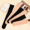 Winter Thicken Velvet Over Knee Socks For Women Warm Thigh High Long Socks Skin Black Plush Thermal Stocking Compression Legging