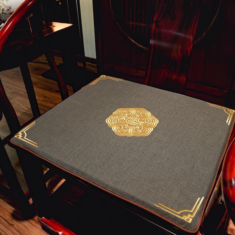 Chinese Style Seat Cushion Thickened Butt Pad Mahogany Chair Cushion Autumn  Winter Solid Wood Dining Chair Tea Chair Cushion Ring Chair Seat Cushion