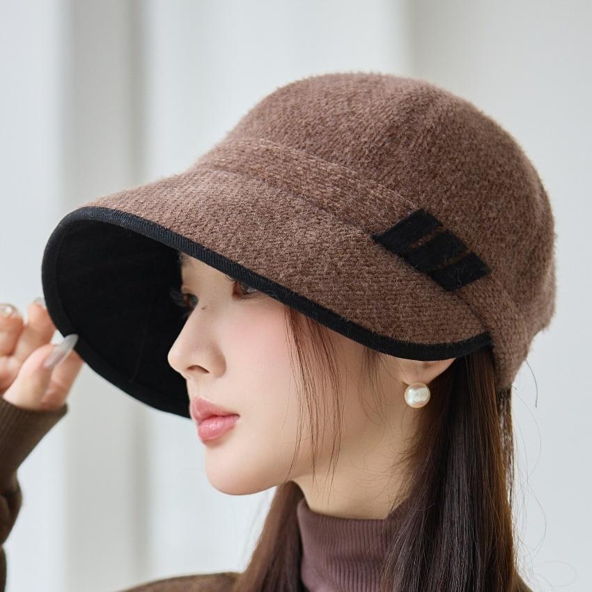 Female Hat Autumn and Winter Fashion Cap Bucket Hat Shopping Casual
