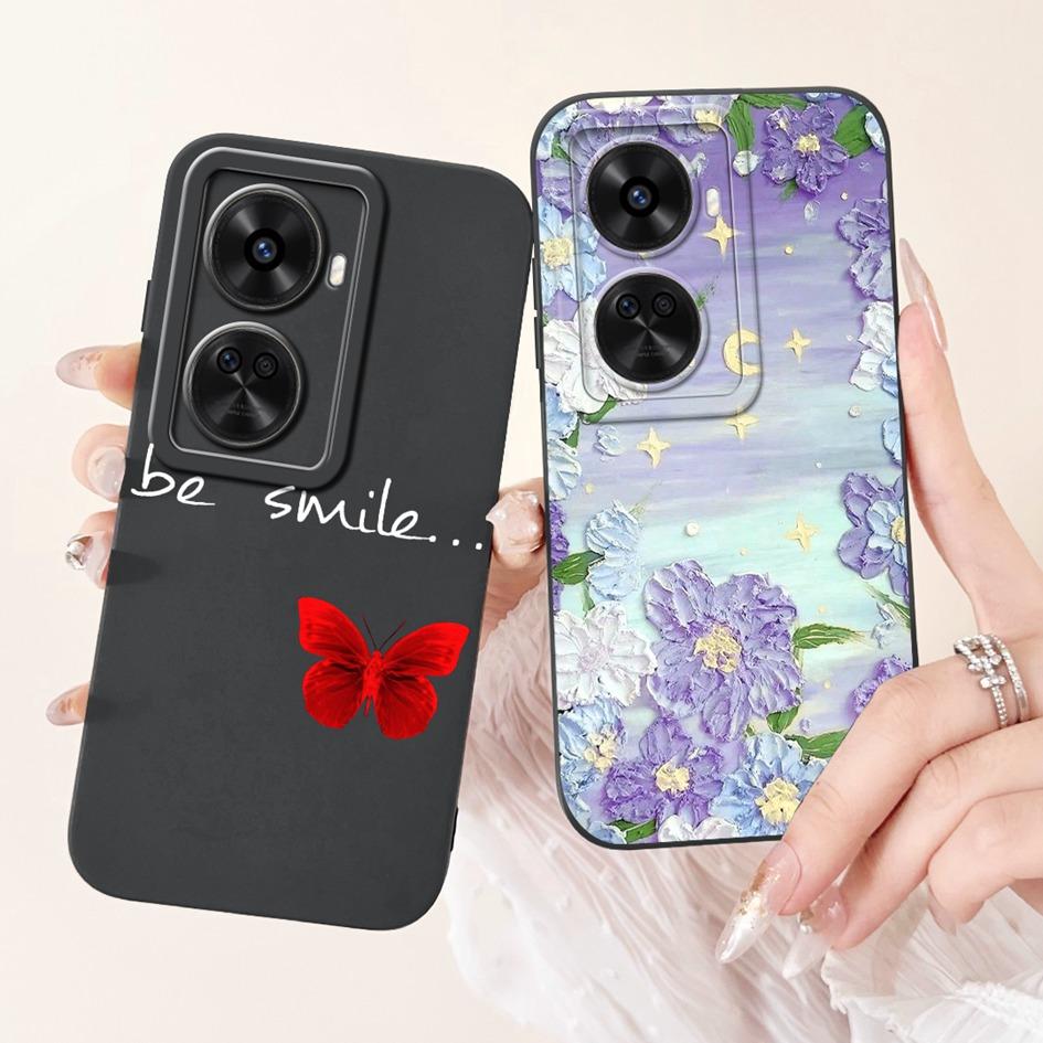 Nova 12 SE Hülle Für Huawei Nova 12 SE Cover 2024 Mode Bemalt Flüssigsilikon Anti-Fall Schutz Stoßfänger Für Nova 12SE Funda