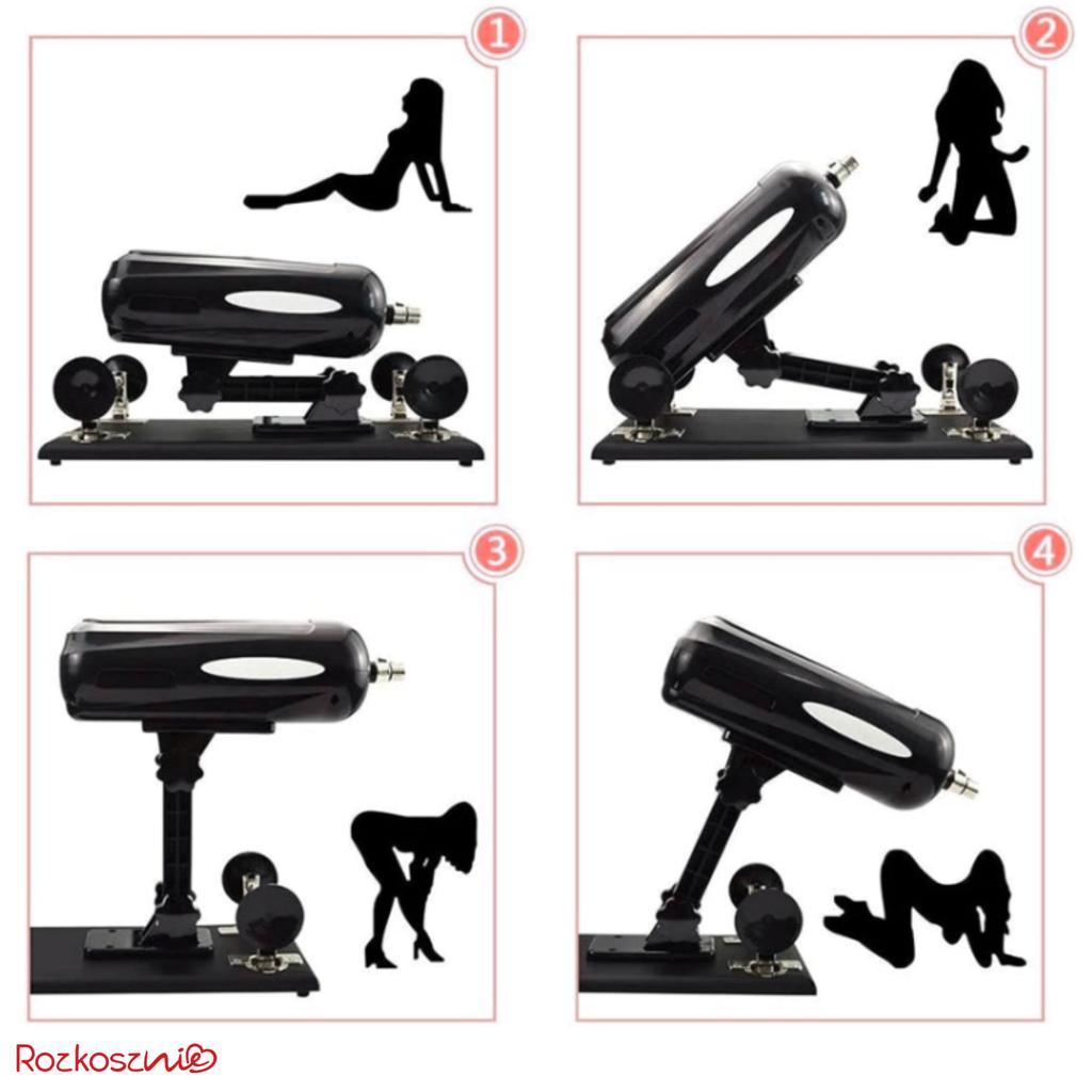 Sex Machine Vibrator Dildo Sex Kit Interchangeable Tips Masturbation