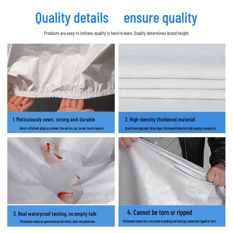 All-Season Oxford Car Cover: Sun, Rain, Snow Protection, Thickened for Warmth, Anti-freeze, Universal Fit