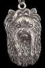 Yorkshire Terrier, Yorkie II - Necklace with dog, silver-plated pendant for dog fan, unique jewelry by Art-Dog brand