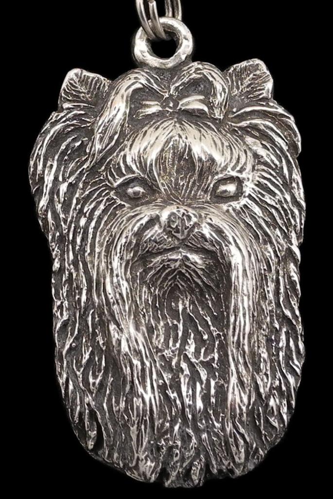 Yorkshire Terrier, Yorkie II - Necklace with dog, silver-plated pendant for dog fan, unique jewelry by Art-Dog brand