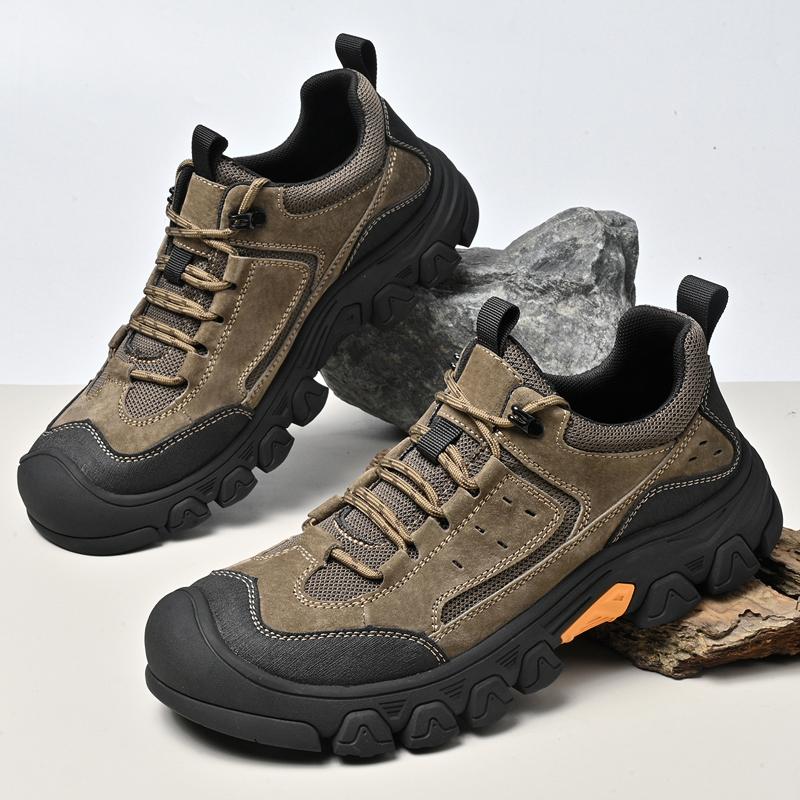 

Мужские уличные походные ботинки Модные Удобные На шнуровке Повседневные Кроссовки Весна/Осень Мужские Противоскользящая Мягкая подошва Дышащая Повседневная Спортивная обувь 46 хаки