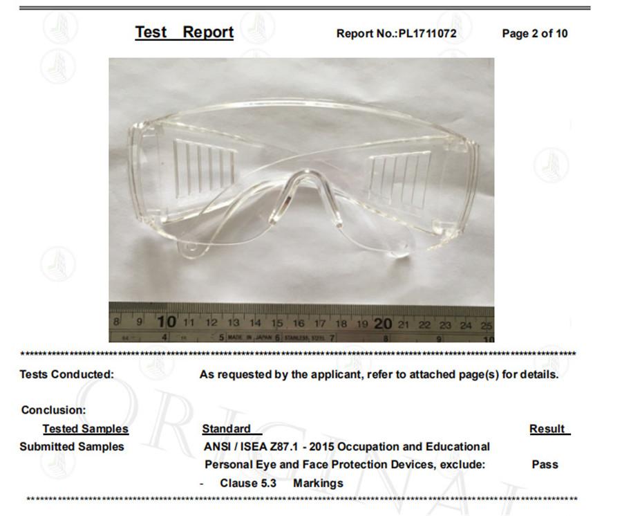 Goggles anti-fog 202-transparent