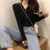 Stylish Women's Korean-Style Slim Fit Knitted Sweater - Versatile, Soft, Long-Sleeved Base Layer for Autumn/Winter