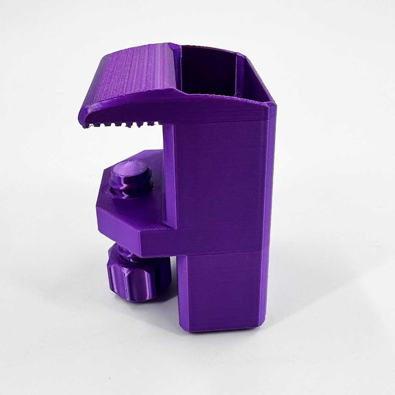 

Clip-On Desk Edge Pen Holder, No Screws Required, Easy Assembly for Home/Office Organization.